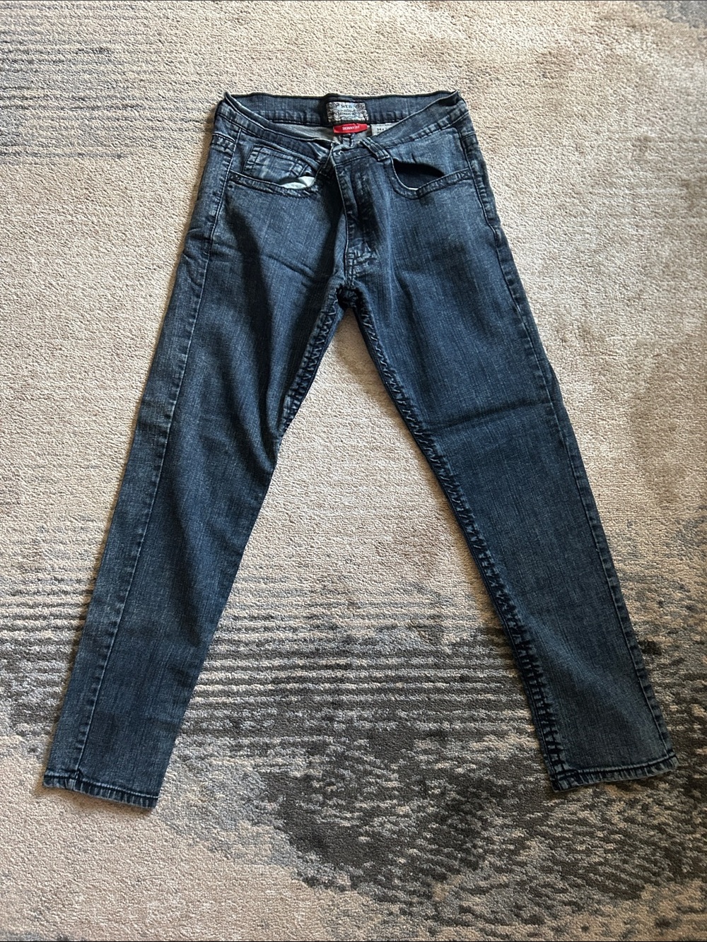 Smoke Rise Men's Dark Wash Slim Jeans 35 x 31